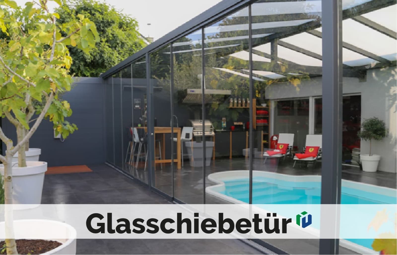 Glasschiebetür